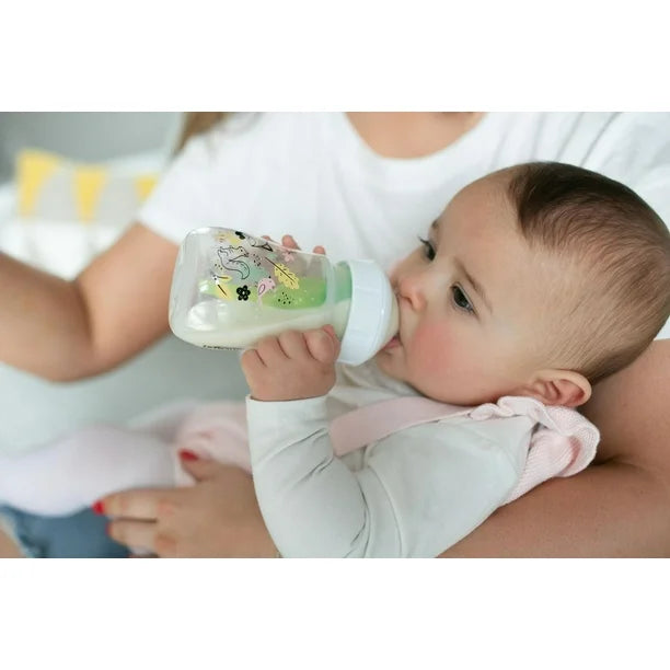 Dr Brown's Wide-Neck Anti-Colic Options+ 2pk Designer Bottles - Woodland 5oz