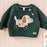 Souris Mini Knit Sweater w/ Jacquard Pattern - Green