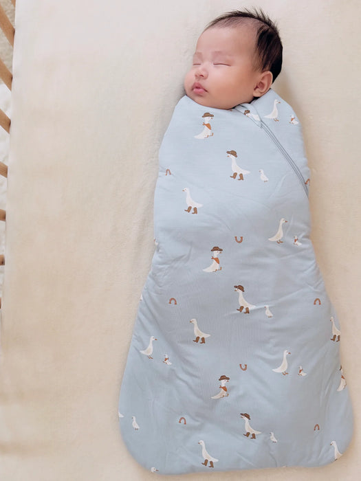 Gunamuna Swaddle Sleep Sack Duvet Bamboo 2.5T - Cowboy Goose