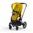 Cybex Priam4 - Matte Black Frame w/ Mustard Yellow Seat