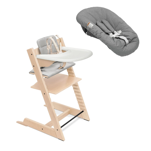 Stokke Tripp Trapp 2 Complete + New Born Set Natural/Anthracite Grey