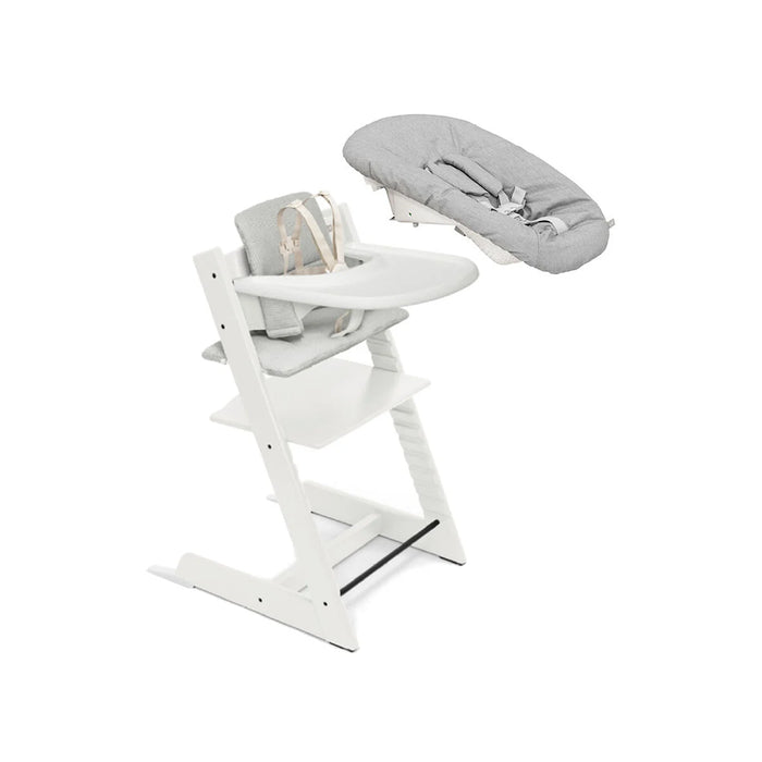 Stokke Tripp Trapp 2 Complete + Newborn Set White/Anthracite Grey