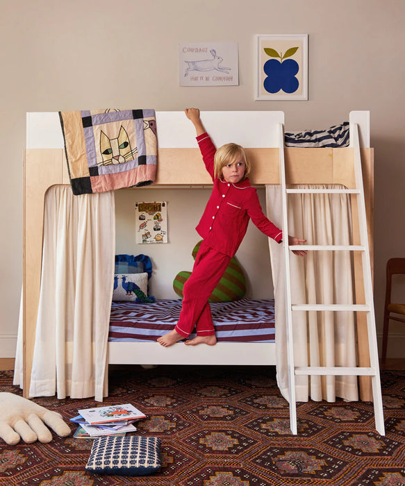 Oeuf Perch Bunk Bed Twin - White/Birch