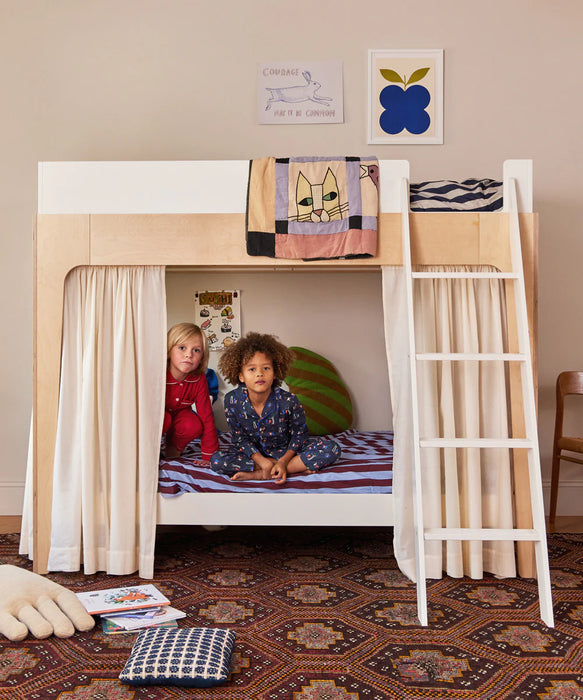 Oeuf Perch Bunk Bed Twin - White/Birch