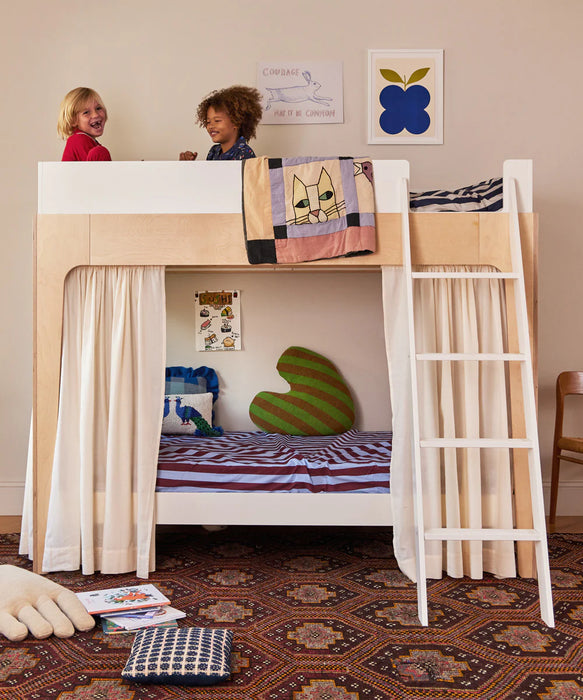Oeuf Perch Bunk Bed Twin - White/Birch