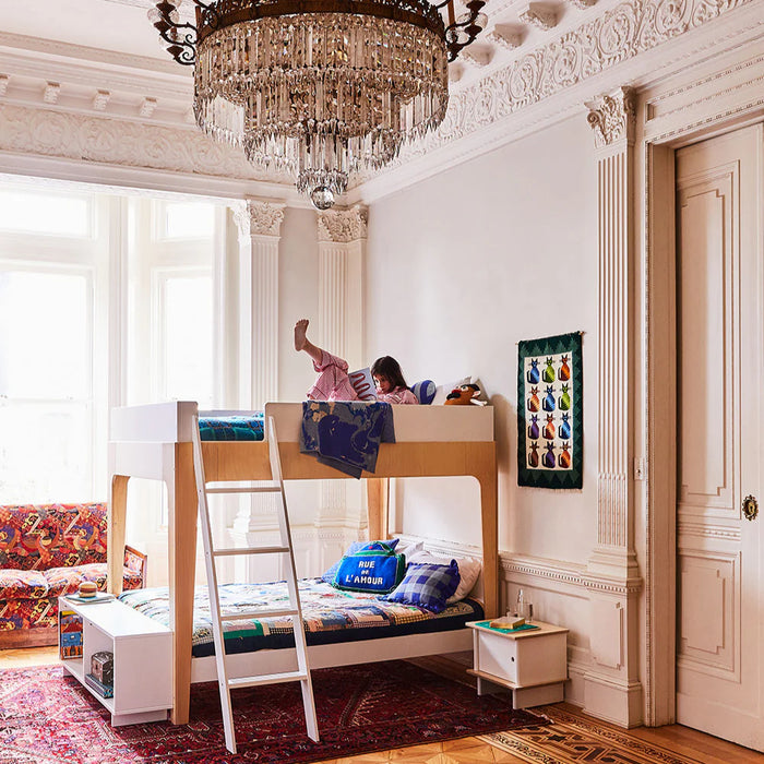 Oeuf Perch Bunk Bed Full - White/Birch (ETA Oct 2025)