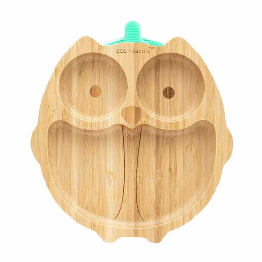Eco Rascals Owl Plate - Green