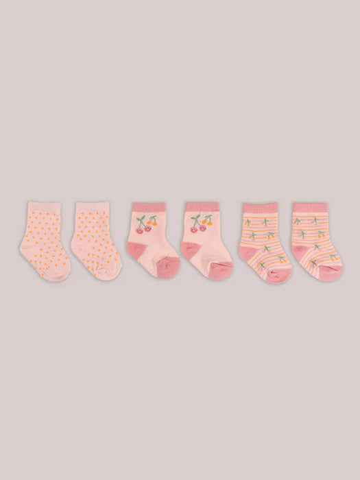 Ju-Ju-Be Socks 3pk - Cherry Cute