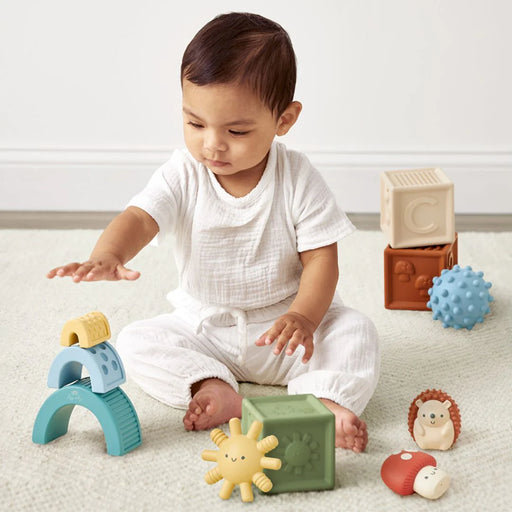 Itzy Ritzy Sensory Roto Blocks Set of 10