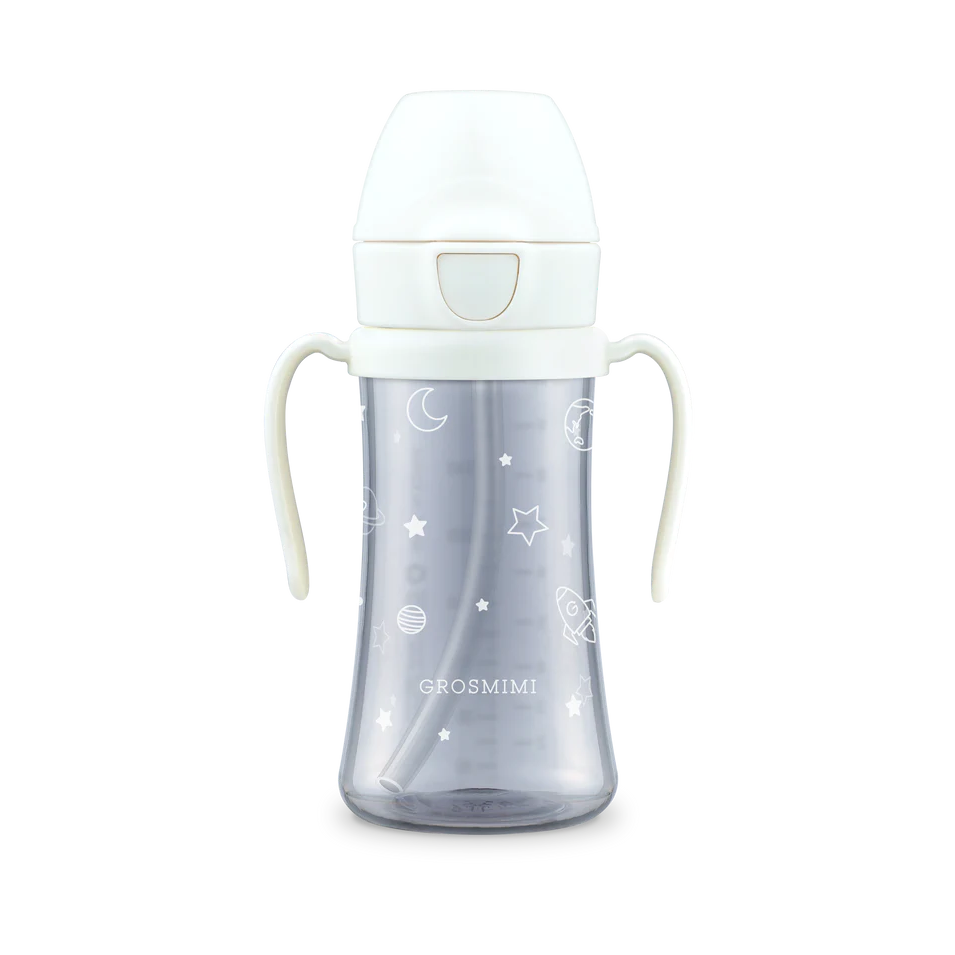 Grosmimi PPSU Space Straw Cup 300ml - White