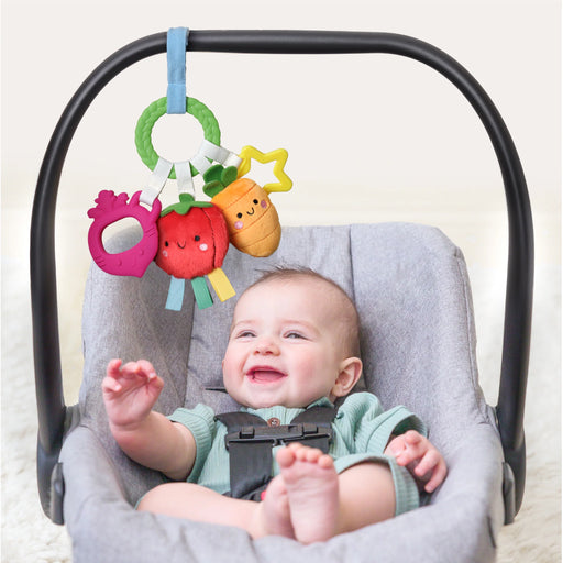 Itzy Ritzy Busy Ring Teether Toy - Veggie