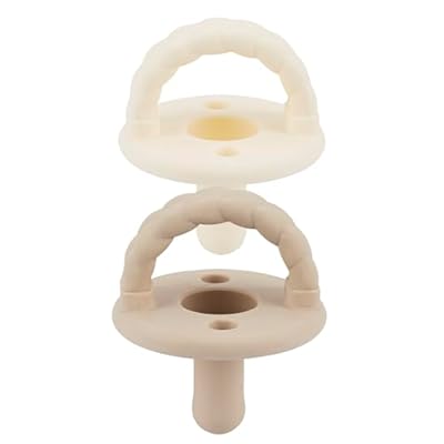 Itzy Ritzy Soother Pacifier 6-18M 2pk - Toast Buttercream Braid