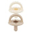 Itzy Ritzy Soother Pacifier 6-18M 2pk - Toast Buttercream Braid