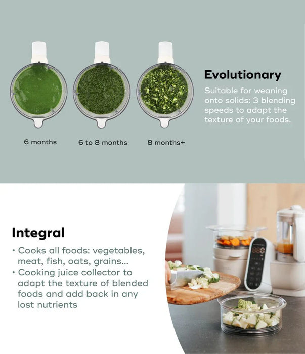 Babymoov Duo Meal Station - Mineral Beige