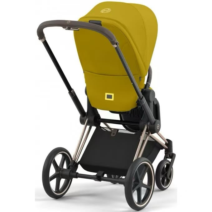 Cybex Priam4 - Rose Gold Frame w/ Mustard Yellow Seat