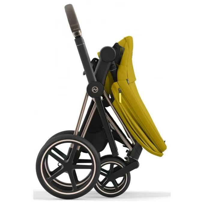 Cybex Priam4 - Rose Gold Frame w/ Mustard Yellow Seat