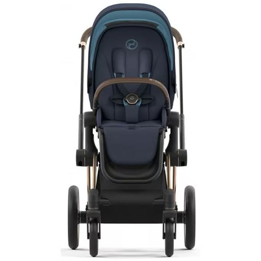 Cybex Priam4 - Rose Gold Frame w/ Navy Blue Seat