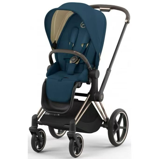 Cybex Priam4 - Rose Gold Frame w/ Mountain Blue Seat