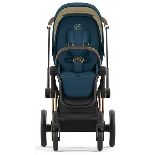 Cybex Priam4 - Rose Gold Frame w/ Mountain Blue Seat