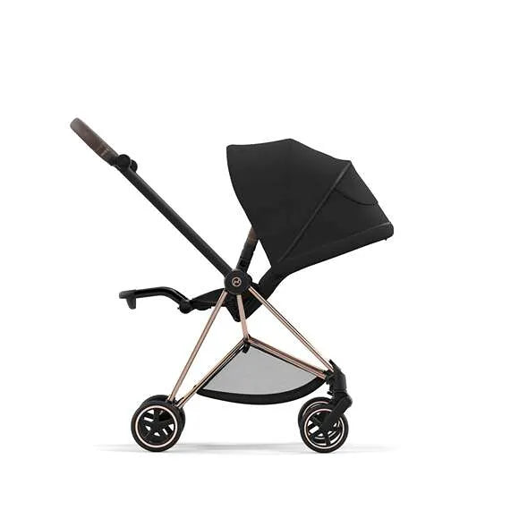 Cybex Mios3 Rose Gold frame with Sepia Black Seat