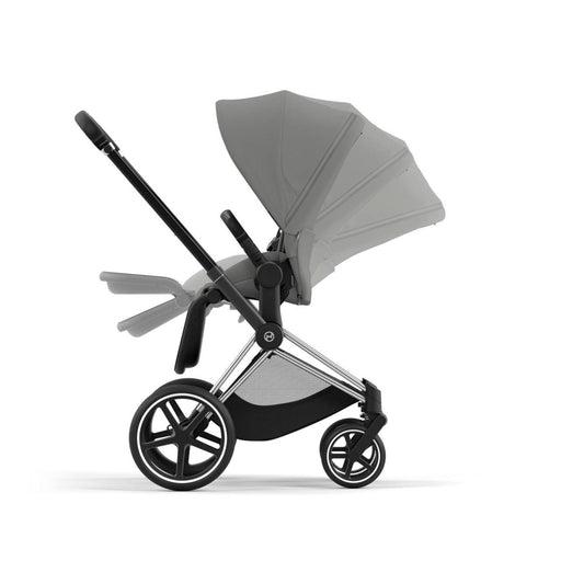Cybex Priam 4 - Chrome Frame/Grey Seat with bassinet