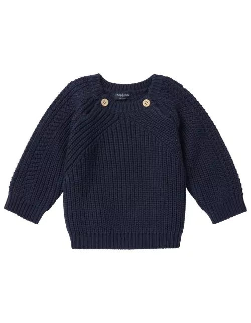 Noppies Boys Pullover Long Sleeve - Black Iris