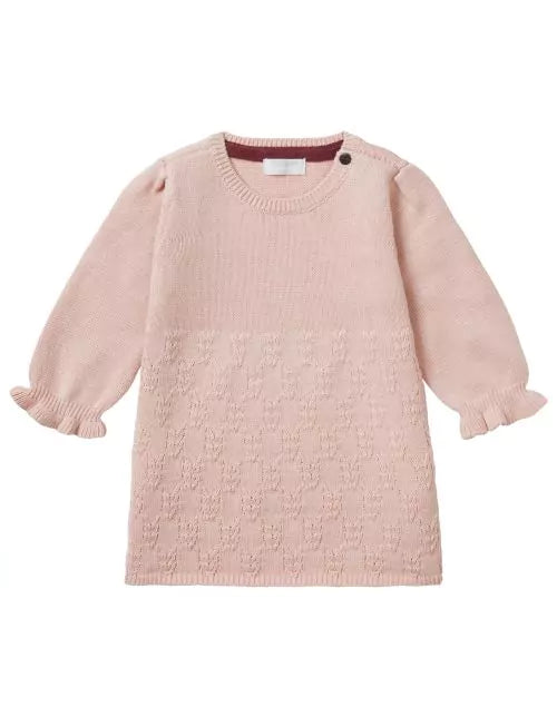 Noppies Girls Dress Long Sleeve - Evening Sand