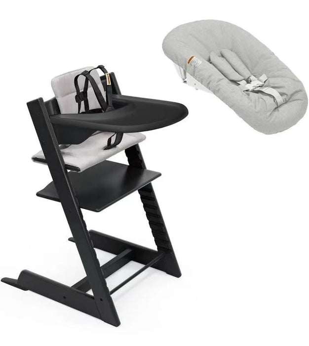 Stokke Tripp Trapp 2 Complete + NewBorn Set Black/Anthracite