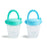 Munchkin Silicone Baby Food Feeder 2 Pack (Blue/Mint)