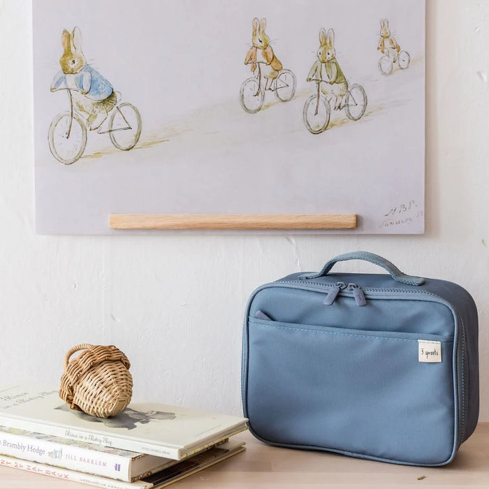 3 Sprouts Recycled Lunch Bag - Blue