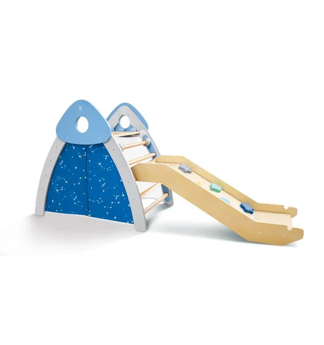 Hape 4-In-1 Climb N Slide Gym Set E1222
