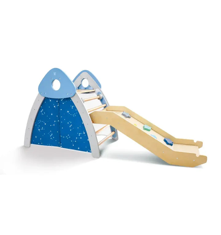 Hape 4-In-1 Climb N Slide Gym Set E1222
