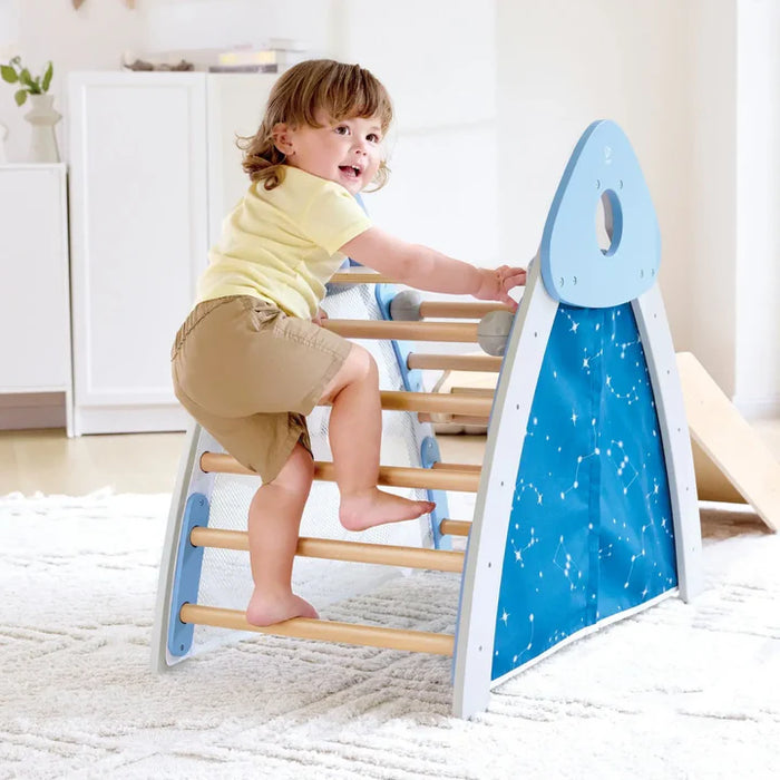 Hape 4-In-1 Climb N Slide Gym Set E1222