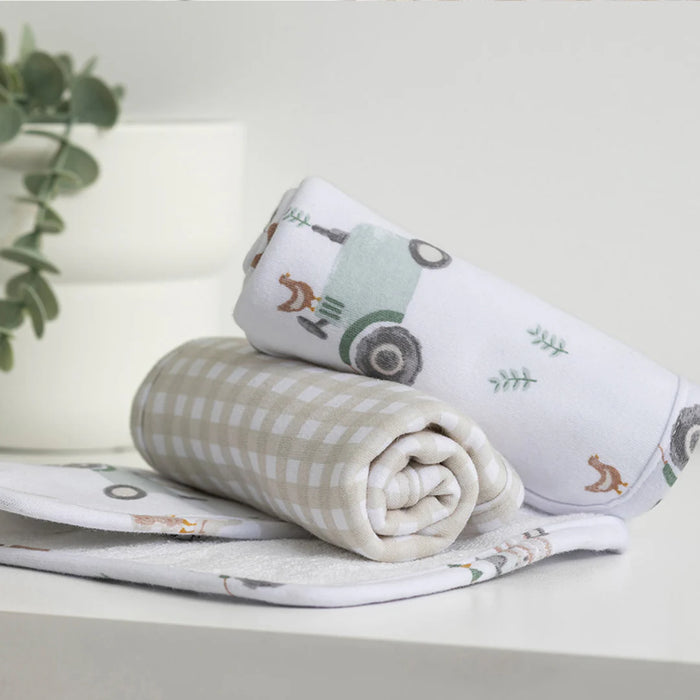 Living Textiles Bath Gift Set 5pc - Tractor Ride