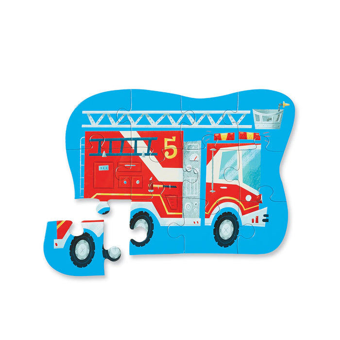 Crocodile Creek Mini Puzzle 12pcs - Fire Truck