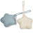 Ali+Oli Silicone Star Pacifier Holder Case 2pk - Mist Sand