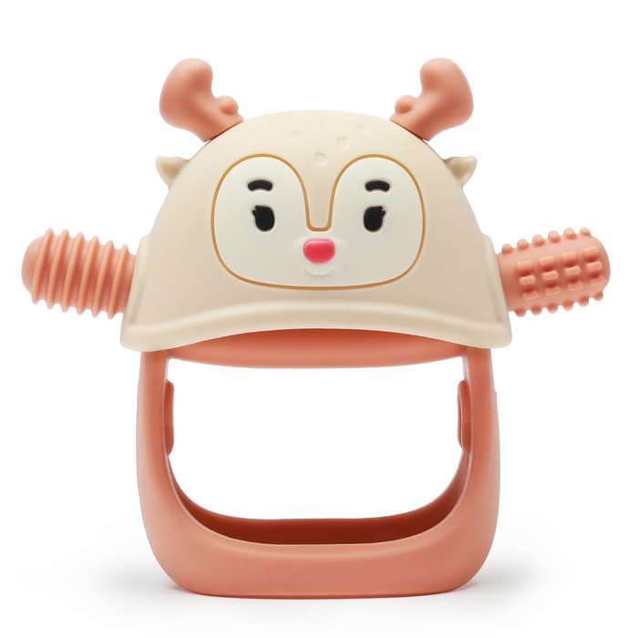 Smily Mia Silicone Teether - Orange
