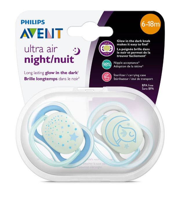 Avent Ultra Air Pacifier 2PK 6-18M - Star Dream