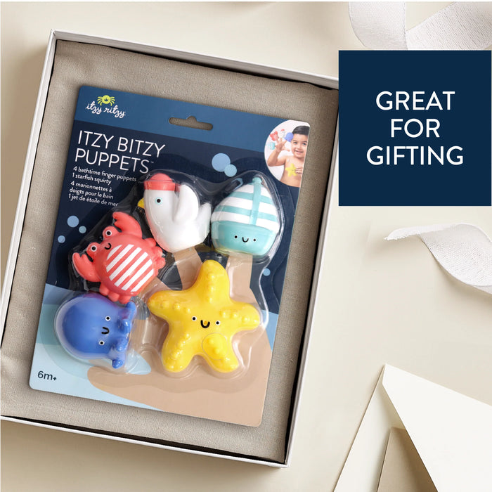 Itzy Ritzy Bitzy Bath Finger Puppets Nautical