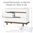 Dadada Bliss 6-Drawer Dresser - White/Walnut (2box)