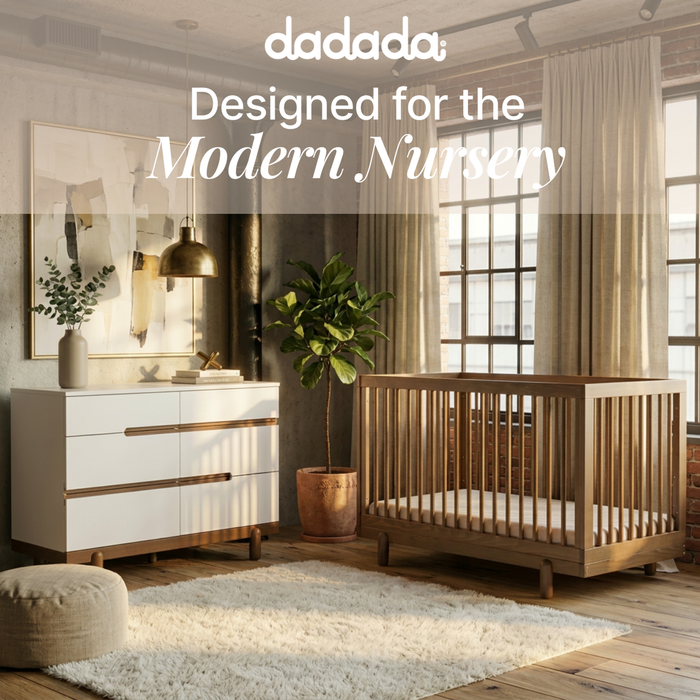 Dadada Bliss 6-Drawer Dresser - White/Walnut (2box)