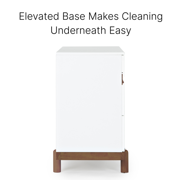 Dadada Bliss 6-Drawer Dresser - White/Walnut (2box)