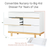 Dadada Bliss 6-Drawer Dresser - White/Natural (2box)