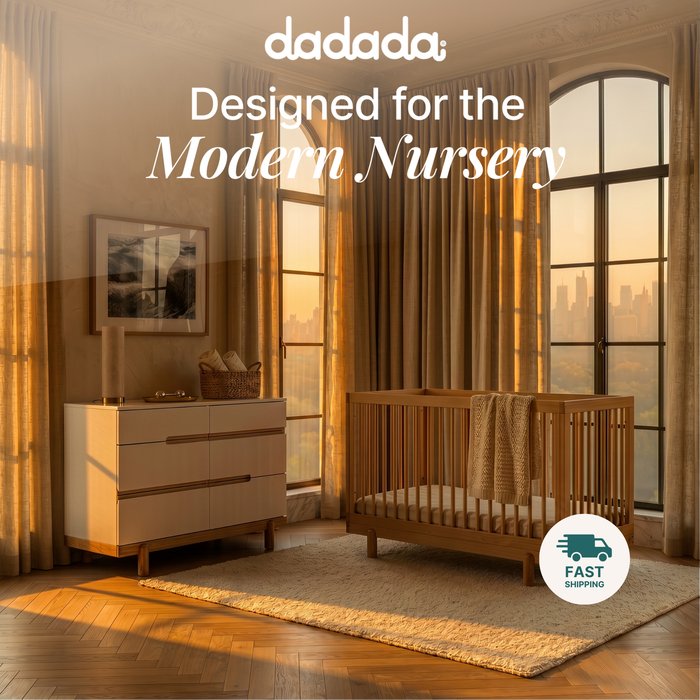 Dadada Bliss 6-Drawer Dresser - White/Natural (2box)