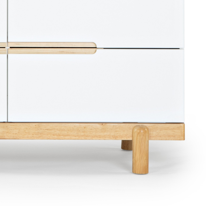 Dadada Bliss 6-Drawer Dresser - White/Natural (2box)