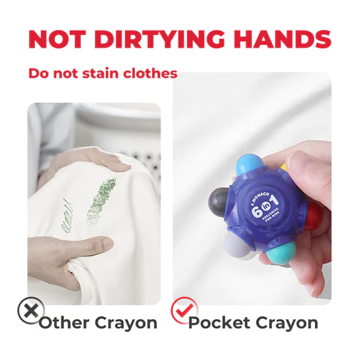 Flower Monaco Pocket Crayons