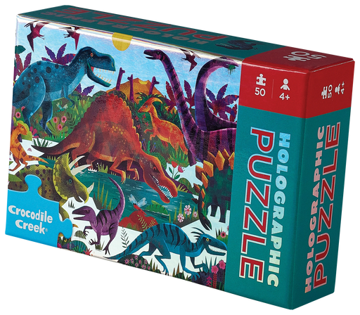 Crocodile Creek Holo Puzzle 50pcs - Dinosaurs