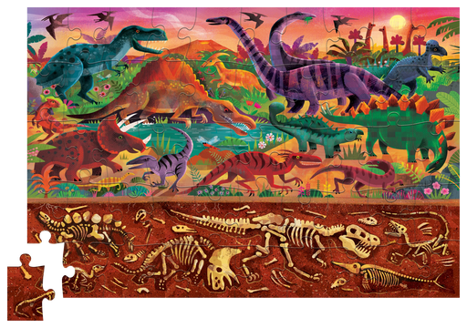 Crocodile Creek Holo Puzzle 50pcs - Dinosaurs