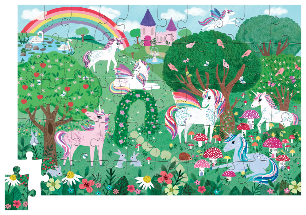 Crocodile Creek Holo Puzzle 50pcs - Sparkling Unicorn