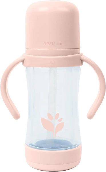 Green Sprouts Glass Sip & Straw Cup 5oz - Light Grapefruit